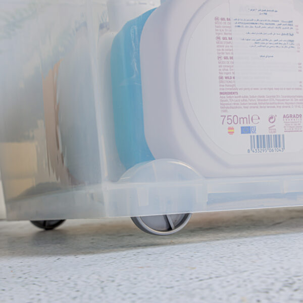 RoyalFord Family Storage Box, 55L Plastic Clear Container, RF10815