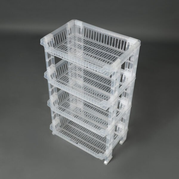 Royalford 4 Layer Transparant Vegetable Rack
