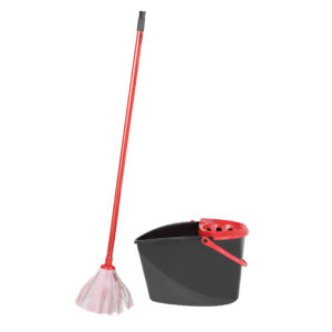 Royalford Mop and Bucket Set - 14L Mop Bucket