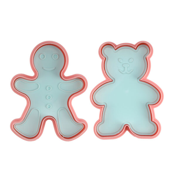 Royalford 2Pc Teddy Shaped Cookie Cutter1X36