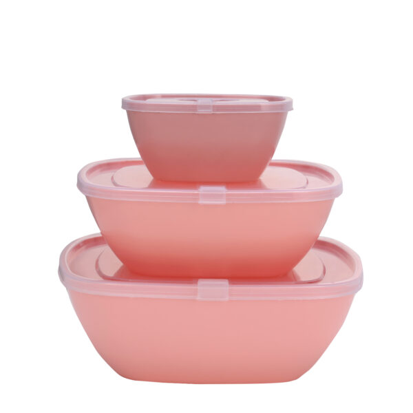 Royalford 3Pcs Bowl Set With Air-Tight Lid, Food Container, RF11008