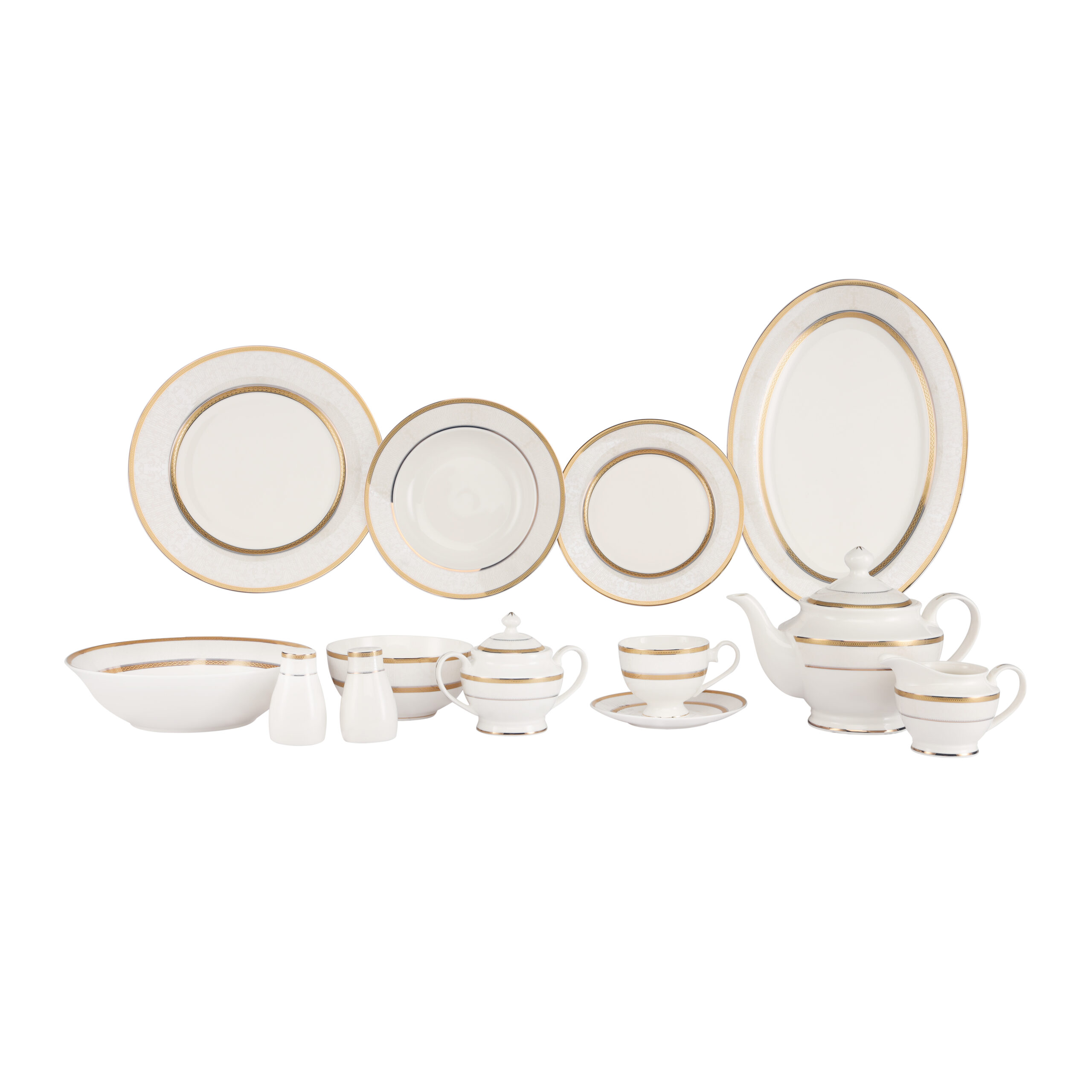 Royalford 83 piece premium bone china dinner set- rf11047