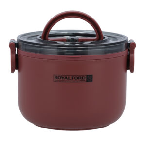 RoyalFord Single Layer Round Lunch Box, Stainless Steel Inner, RF11104
