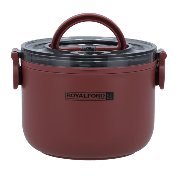 RoyalFord Single Layer Round Lunch Box, Stainless Steel Inner, RF11104 RoyalFord Single Layer Round Lunch Box, Stainless Steel Inner, RF11104