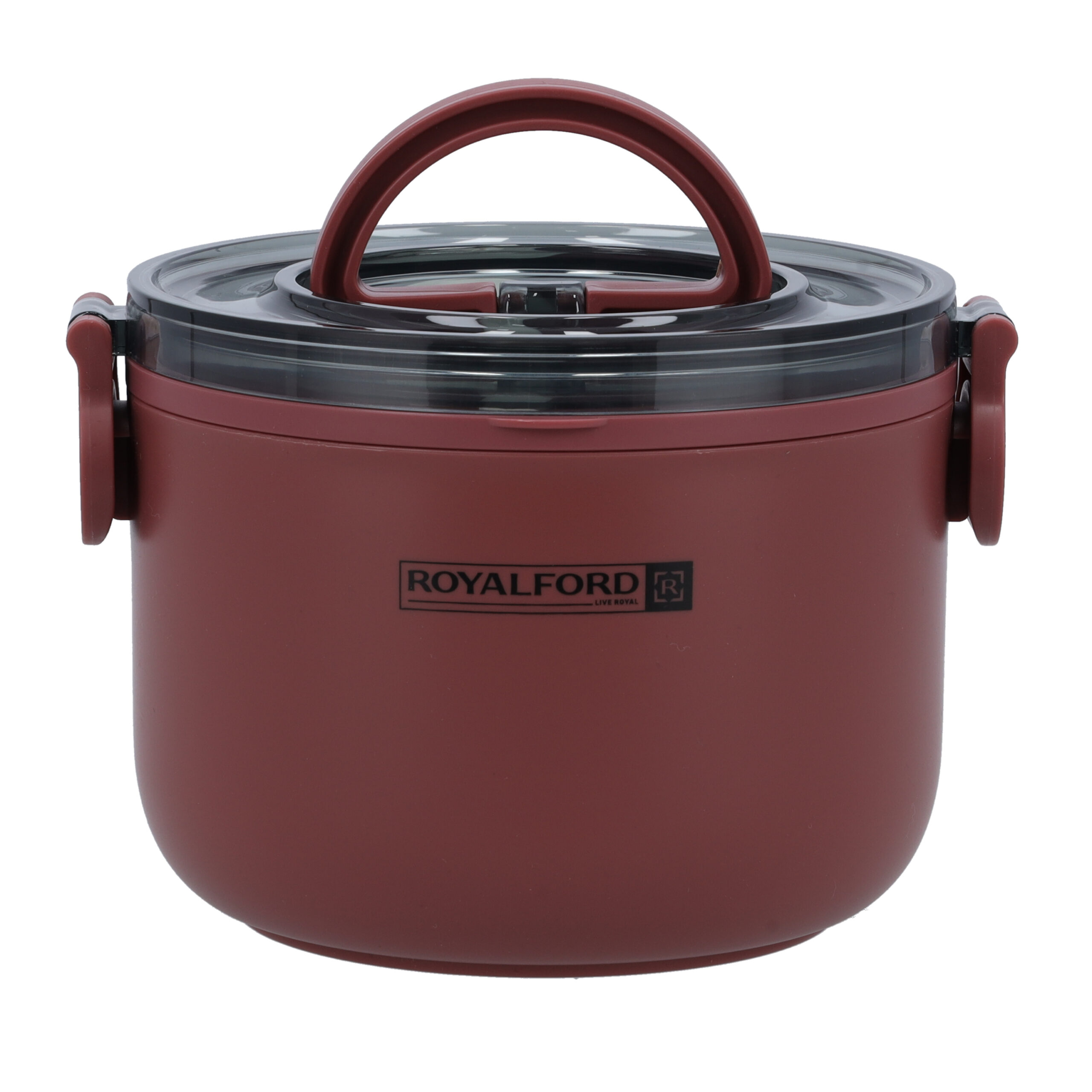 RoyalFord Single Layer Round Lunch Box, Stainless Steel Inner, RF11104