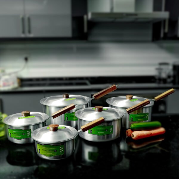 Royalford 10-Piece Aluminium Saucepan Set- RF11206