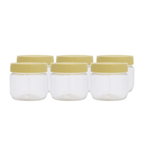 Royalford Round Airtight Pet Jar RF11223 250ml Set Of 6