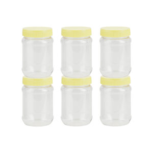 Royalford Round Airtight Pet Jar Rf11224 500ml Set Of 6