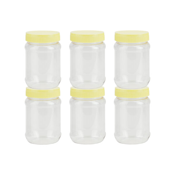 Royalford Round Airtight Pet Jar Rf11224 500ml Set Of 6