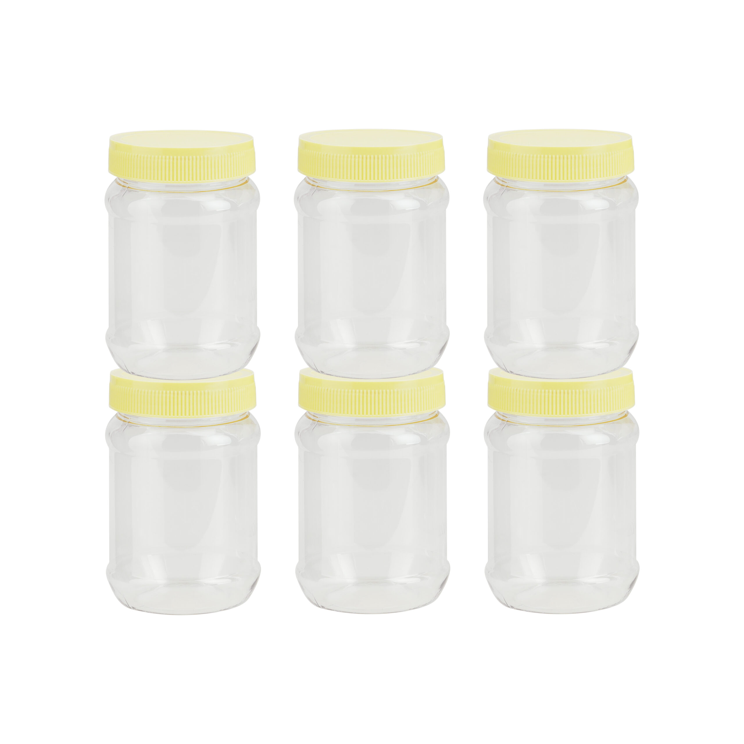 Royalford Round Airtight Pet Jar Rf11224 500ml Set Of 6