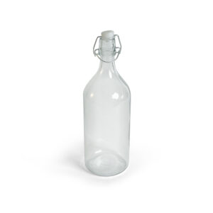 RoyalFord Transparent Borosilicate Glass Bottle, 1000 ML RF11236