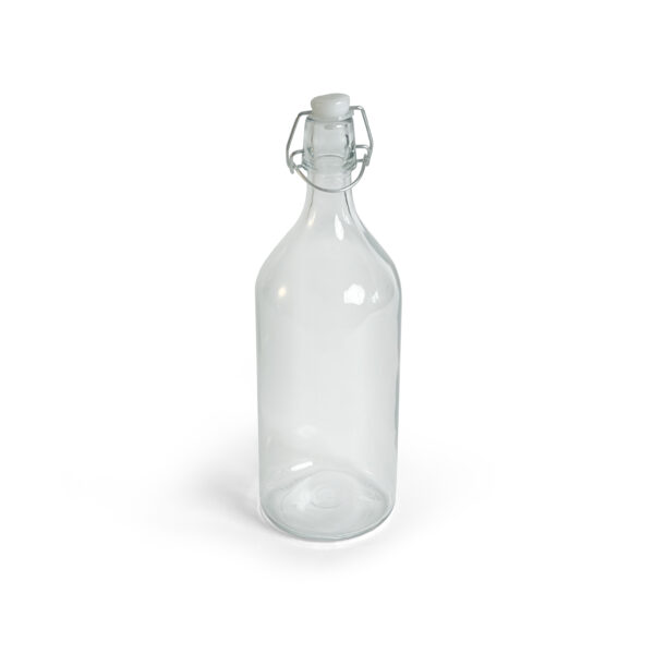 RoyalFord Transparent Borosilicate Glass Bottle, 1000 ML RF11236