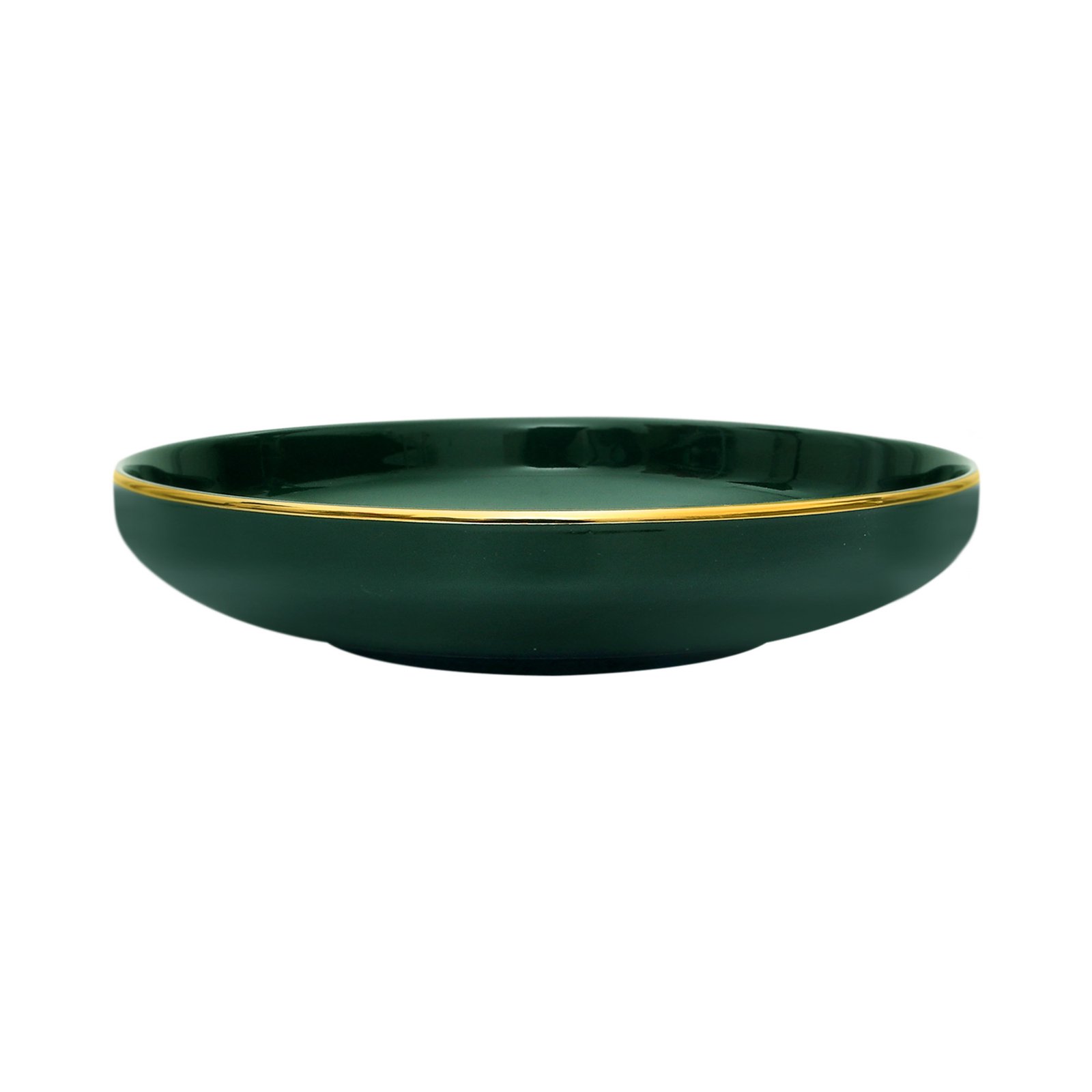 Royalford 8.25" Royal Green Fine Bone Dinner Plate- Rf11333