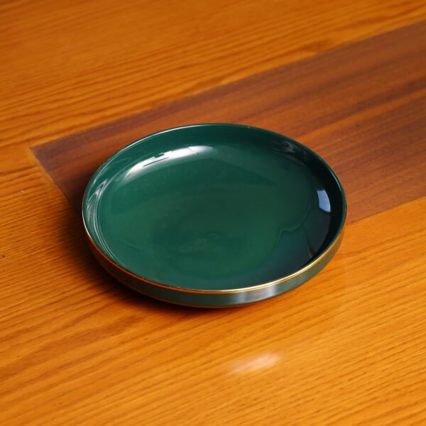 Royalford 8.25" Royal Green Fine Bone Dinner Plate- Rf11333