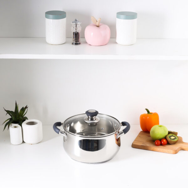 Royalford 18cm Nano Casserole With Glass Lid- RF11581