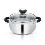 Royalford 22cm nano casserole with glass lid- rf11583