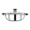 Royalford 20cm Nano Kadai With Glass Lid- RF11585