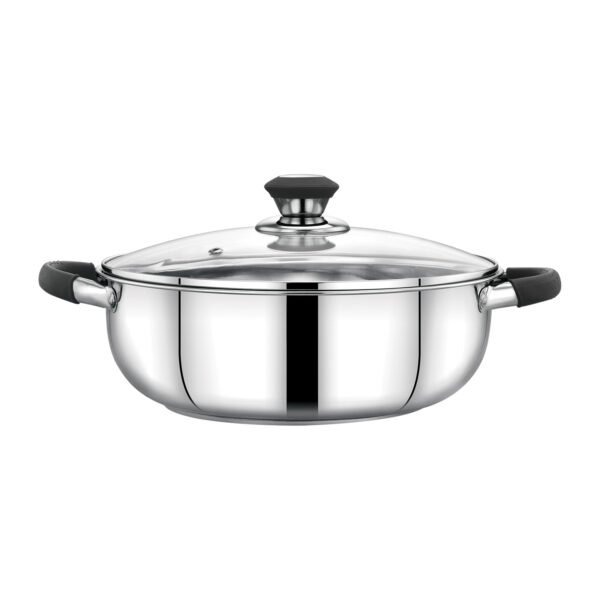 Royalford 20cm Nano Kadai With Glass Lid- RF11585