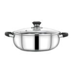 Royalford 22cm nano kadai with glass lid- rf11586