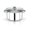 Royalford 18Cm Massilia Stainless Steel Stockpot With Glass Lid- Rf11591