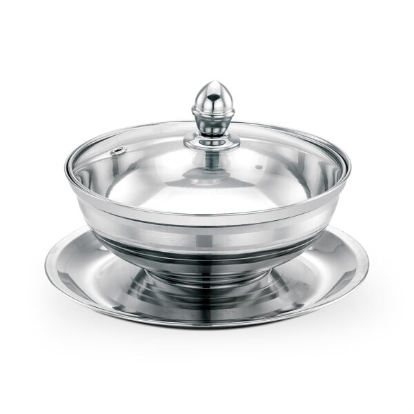 Royalford 14 CM Leomax Date Bowl with Glass Lid- RF11596