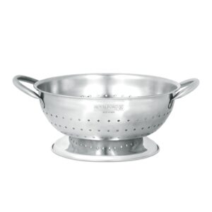 Royalford 22cm Stainless Steel Strainer with Base- RF11625