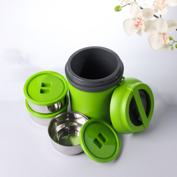 Royalford 800 ML Wonder Meal Lunch Box With 3 Containers- RF11693