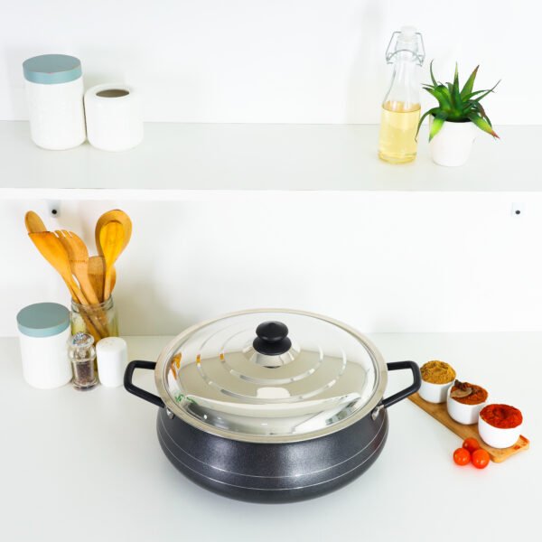 Royalford Handi Casserole With Lid-Durable Non-Stick Interior