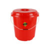Royalford 25L Plastic Bucket With Lid Rf11716, Assorted Colors
