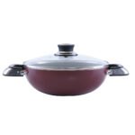 Royalford Non-Stick Wokpan With Lid, 22 CM- RF2947