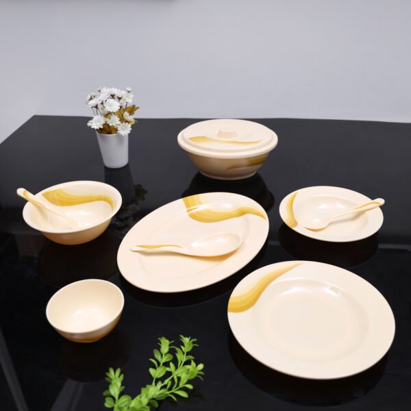 Royalford RF6720 Melamine Ware Dinner Set, 40 Pcs