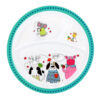 Royalford RF7248 Melamine Ware 3-section Round Baby Plate, 21.3x2 CM