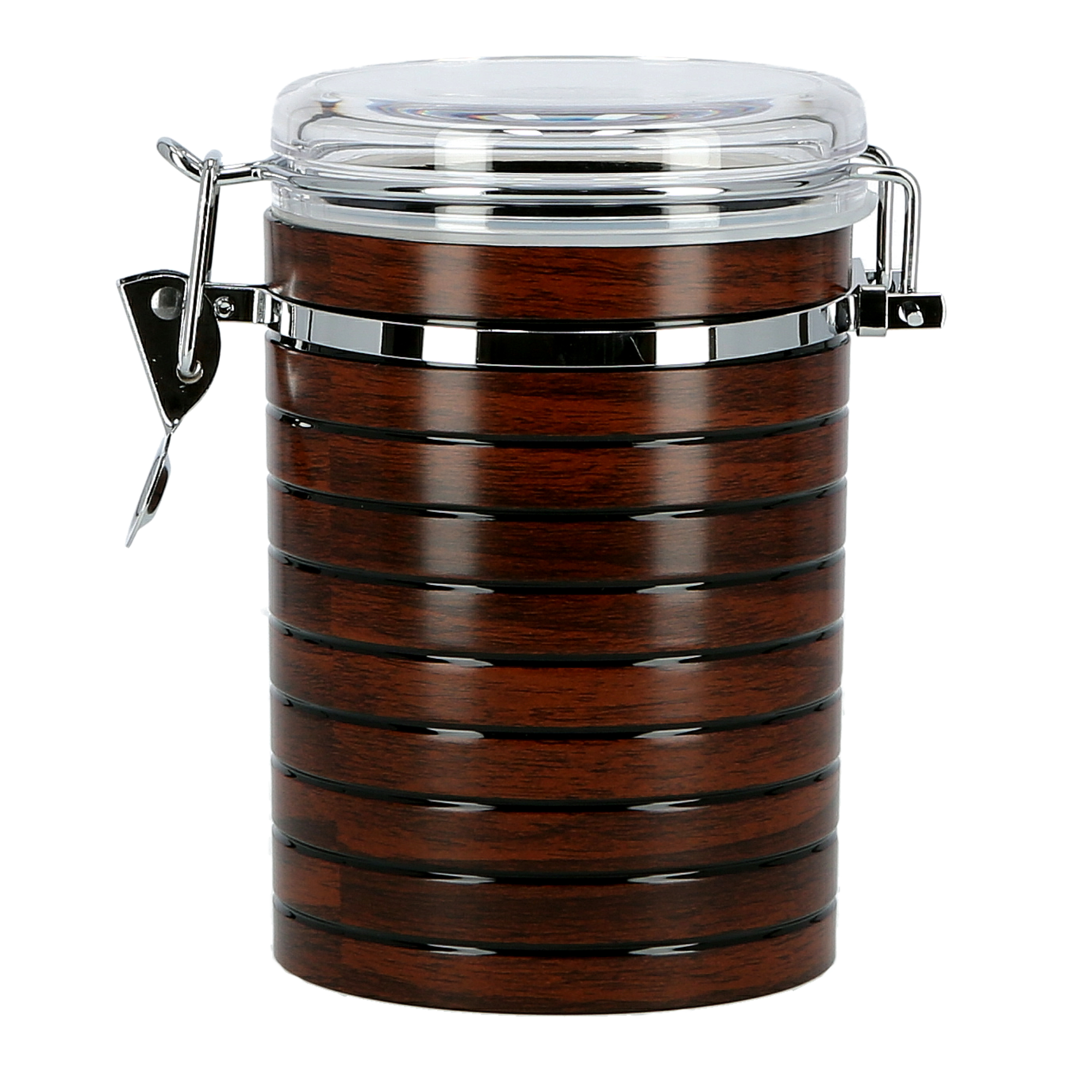 Royalford  CherryWood Acrylic Canister, 790 ML-RF8222