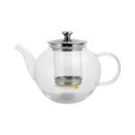 Royalford   Glass Tea Pot with Stainless Steel Strainer 1200 ML-RF8263