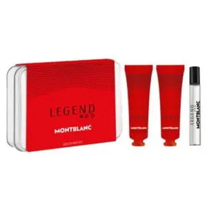 Mont Blanc Legend Red Grooming Kit Set Edp 7.5Ml + Face Cream 30Ml + Cleansing Gel 30Ml (Mens)