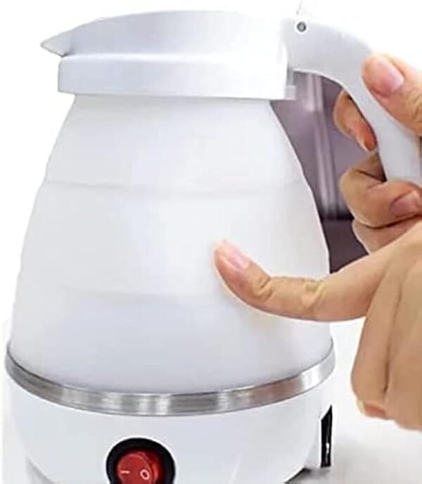 Portable Foldable Electric Kettle (White)