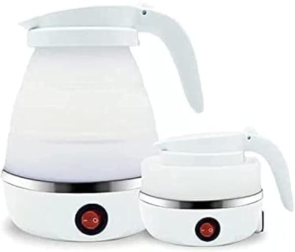 Portable Foldable Electric Kettle (White)