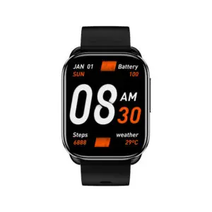 QCY Watch GS Smart Sports Watch With 2.02 Large Display Black