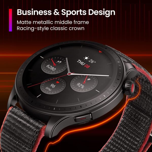 Amazfit GTR 4 Smart Watch 1.43-inch AMOLED Display Black