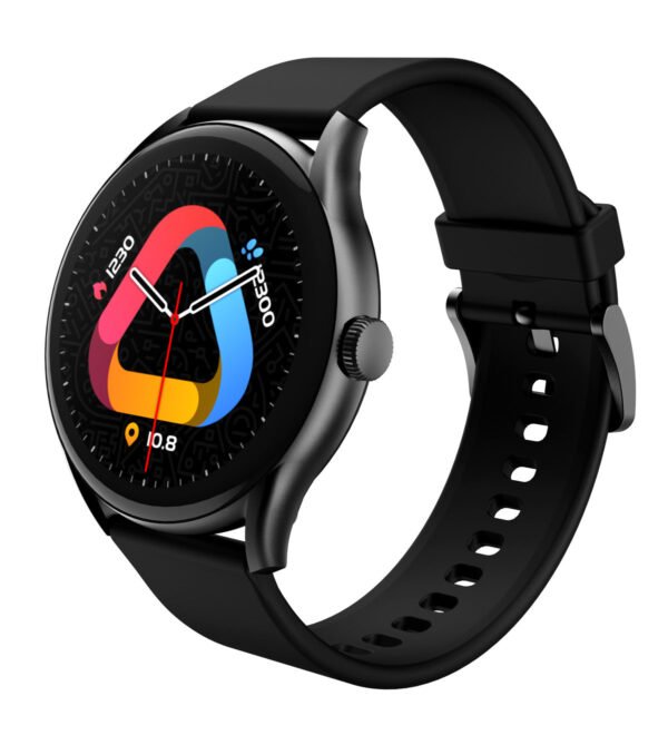 QCY Watch GT Smart Watch With Retina AMOLED HD Display Black