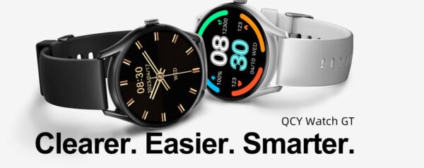 QCY Watch GT Smart Watch With Retina AMOLED HD Display Black