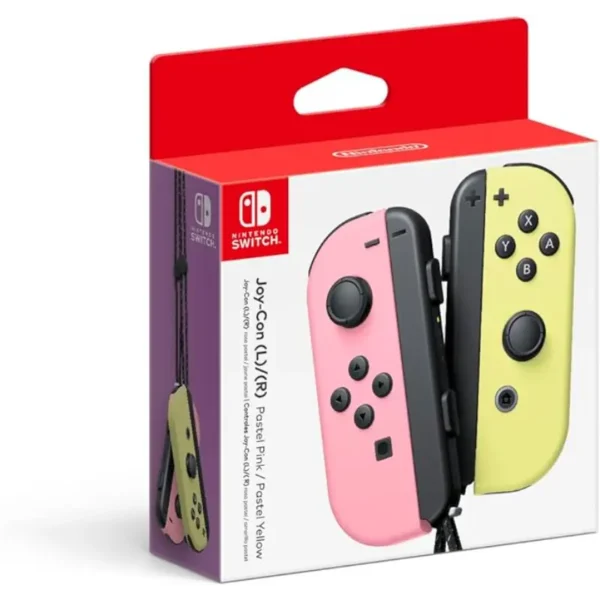 Nintendo Joy Cons Wireless Controller, Pink/Yellow