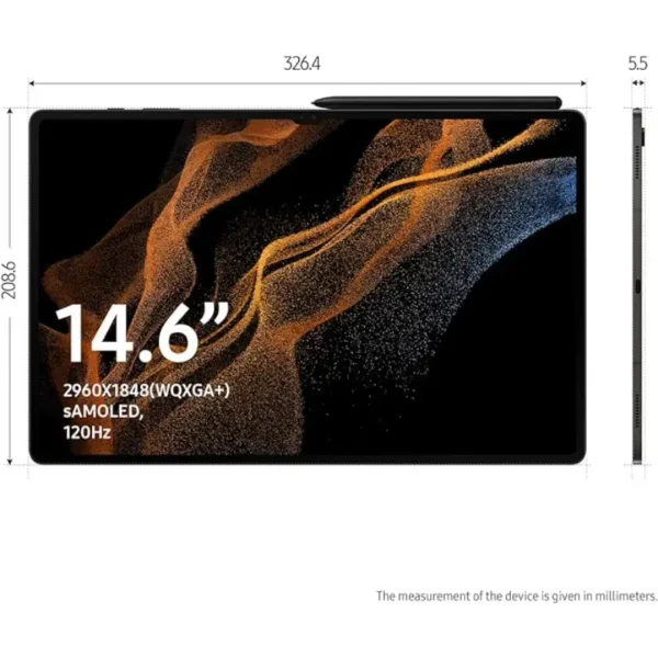 Samsung Galaxy Tab S8 ULTRA (X906) 8GB RAM 5G, Middle East Version