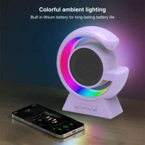 RGB Bluetooth 5.3 Technology Speaker 5 LED LIGHT Built-in FM Radio Perfect Gift