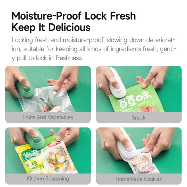 Lydsto Portable Mini Food Sealer Machine Green