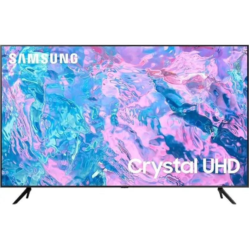 Samsung Smart TV, Crystal UHD, CU7000, 50 Inch, Black, 2023, UA50CU7000UXMM