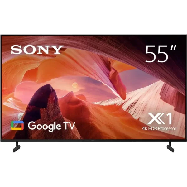 Sony BRAVIA 55 Inch TV 4K UHD LED Smart Google TV - KD-55X80L - UAE Version