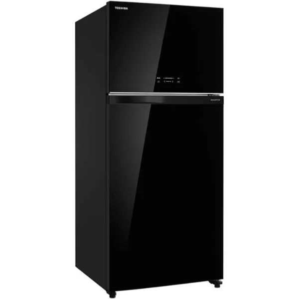 Toshiba Double Door Refrigerator 608Ltr - Inverter Compressor - Black Glass Door GRAG820U-X(XK)