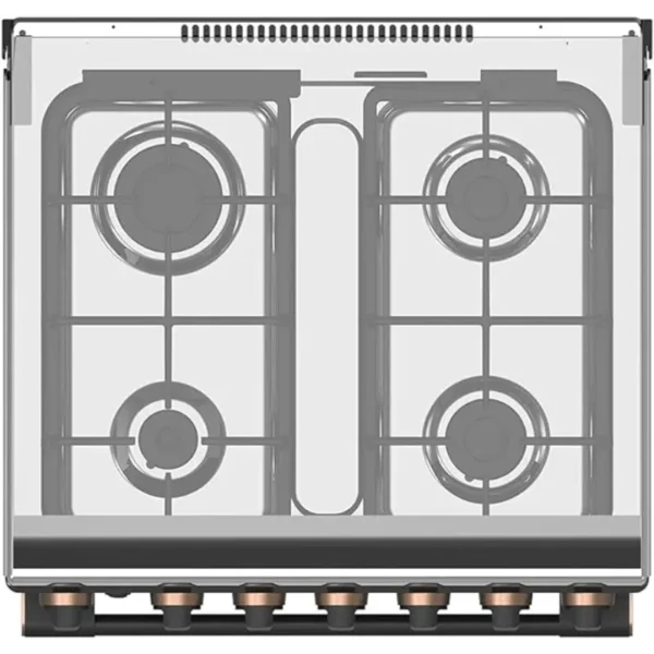 Toshiba 4 Gas Burners Gas Cooking with FFD Stainless Steel Top And Front - Grey sliver side TBA-24BMG4G089KS