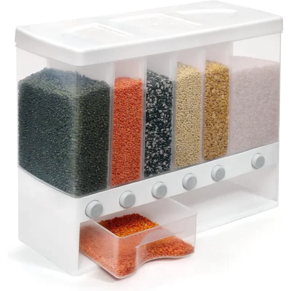 Storage Container Countertop Rice & other Grains for Kitchen 2L